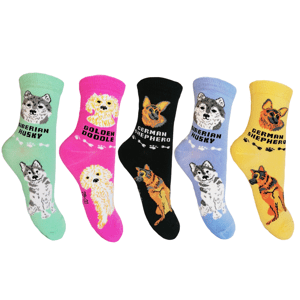 Dívčí ponožky Aura.Via - GNZ8069, mix barev/ vzor 2 Barva: Mix barev, Velikost: 24-27