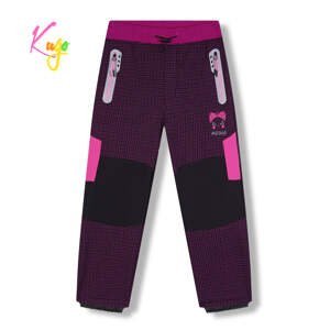 Dívčí softshellové kalhoty, zateplené - KUGO HK5630, fialovorůžová Barva: Fialovorůžová, Velikost: 110
