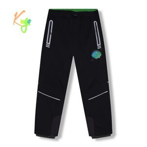 Chlapecké softshellové kalhoty, zateplené - KUGO HK5622, celočerná Barva: Černá, Velikost: 146