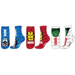 Avangers - licence Chlapecké ponožky - Avengers 5234308, mix barev Barva: Mix barev, Velikost: 23-26
