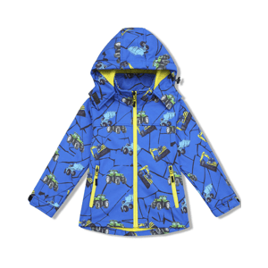 Chlapecká softshellová bunda, zateplená - KUGO HB8628, modrá Barva: Modrá, Velikost: 98