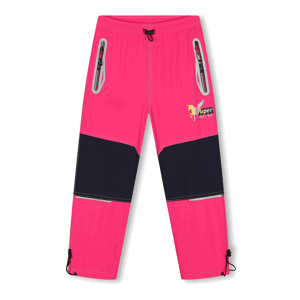 Dívčí šusťákové kalhoty, zateplené - KUGO DK7129, růžová Barva: Růžová, Velikost: 104