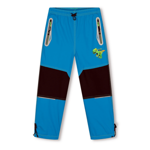 Chlapecké šusťákové kalhoty, zateplené - KUGO DK7129, tyrkysová Barva: Tyrkysová, Velikost: 122