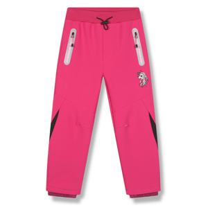 Dívčí softshellové kalhoty, zateplené - KUGO HK5617, růžová Barva: Růžová, Velikost: 98