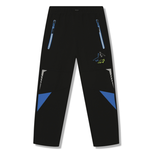 Chlapecké softshellové kalhoty, zateplené - KUGO HK8623, černá / modrá aplikace Barva: Černá, Velikost: 98