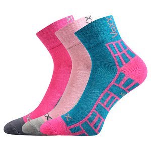 Dívčí ponožky VoXX - Maik holka, růžová, petrol Barva: Mix barev, Velikost: 25-29
