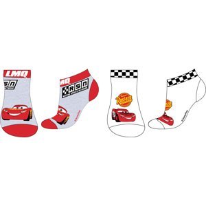 Auta - Cars - licence Chlapecké kotníkové ponožky - Auta 52349247, šedá / bílá Barva: Mix barev, Velikost: 23-26