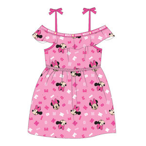 Minnie Mouse - licence Dívčí šaty - Minnie Mouse 52239631, růžová Barva: Růžová, Velikost: 104