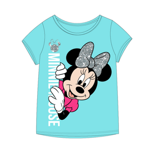 Minnie Mouse - licence Dívčí tričko - Minnie Mouse 52029490KOM, světle modrá Barva: Modrá světle, Velikost: 116
