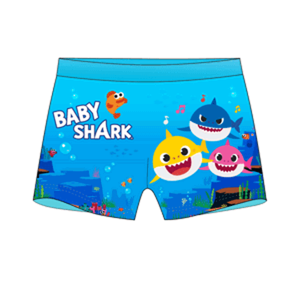 Chlapecké koupací boxerky - Baby Shark 5244051, modrá Barva: Modrá, Velikost: 104-110