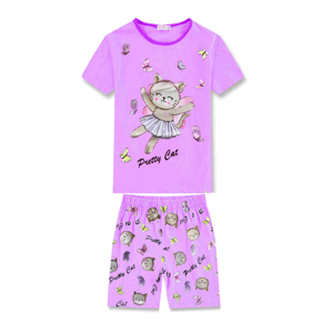 Dívčí pyžamo - KUGO WP0915, fialková Barva: Fialková, Velikost: 122