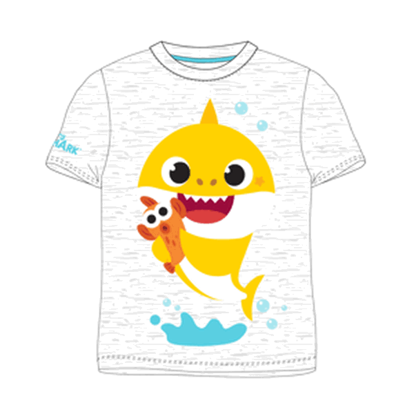 Chlapecké tričko - Baby Shark 5202023, světle šedý melír Barva: Šedá, Velikost: 92
