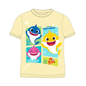 Chlapecké tričko - Baby Shark 5202022, světle žlutá Barva: Žlutá, Velikost: 104