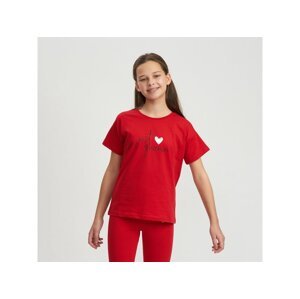 Dívčí tričko - Winkiki WJG 11019, červená Barva: Červená, Velikost: 134