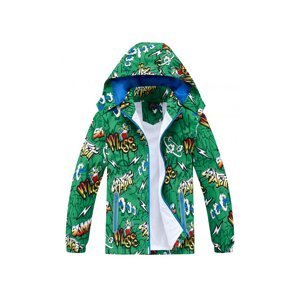 Chlapecká jarní, podzimní bunda - KUGO B2872, zelená Barva: Zelená, Velikost: 116