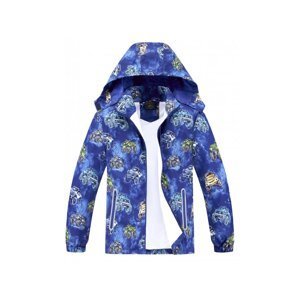 Chlapecká jarní, podzimní bunda - KUGO B2873, modrá / terénní auta Barva: Modrá, Velikost: 140