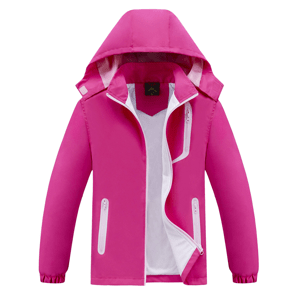 Dívčí jarní, podzimní bunda - KUGO B2868, růžová Barva: Růžová, Velikost: 104