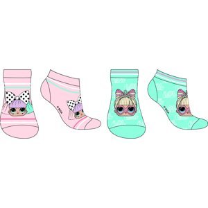 LOL. Surprise- licence Dívčí kotníkové ponožky - LOL.Surprise 5234312, růžová/ mentolová Barva: Mix barev, Velikost: 27-30