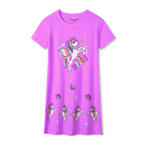 Dívčí noční košile - KUGO MN1766, fialková Barva: Fialková, Velikost: 104