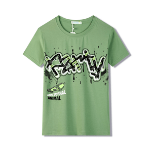 Chlapecké tričko - KUGO FC0352, zelená Barva: Zelená, Velikost: 134