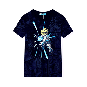 Chlapecké tričko - KUGO GC8603, tmavě modrá Barva: Modrá tmavě, Velikost: 134