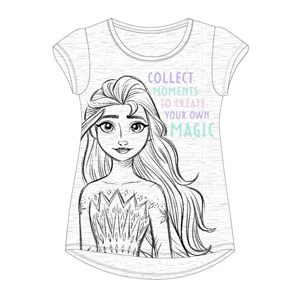 Frozen - Ledové království Dívčí tričko - Frozen 52029453, šedý melír Barva: Šedá, Velikost: 104