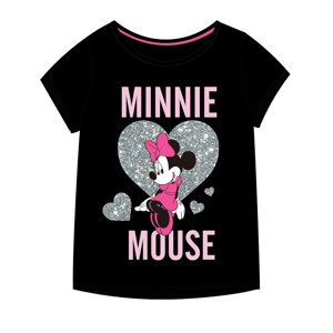 Minnie Mouse - licence Dívčí tričko - Minnie Mouse 52029491KOM, černá Barva: Černá, Velikost: 110