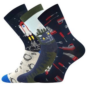 Chlapecké ponožky Boma - 057-21-43 15, mix B Barva: Mix barev, Velikost: 35-38