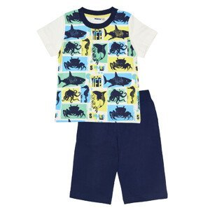 Chlapecké pyžamo - Winkiki WKB 91169, bílá/ tmavě modrá Barva: Vzor 1, Velikost: 110