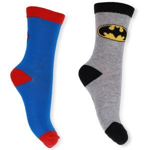 Chlapecké ponožky - SETINO Superman/ Batman 881-180 , vel. 27-36 Barva: Modrá, Velikost: 27-30
