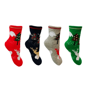 Dětské ponožky Aura.Via - SGV5511, vel.24-35 Barva: Červená, Velikost: 24-27