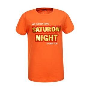 Chlapecké triko s flitry - Glo-Story BPO 7075, oranžová Barva: Oranžová, Velikost: 160
