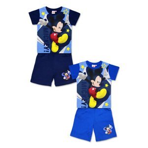 SETINO Chlapecká letní souprava Mickey Mouse G-07, vel. 98-128 Barva: Modrá tmavě, Velikost: 128