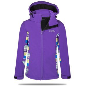 Dívčí softshellová bunda - NEVEREST 42612C , fialová Barva: Fialová, Velikost: 110