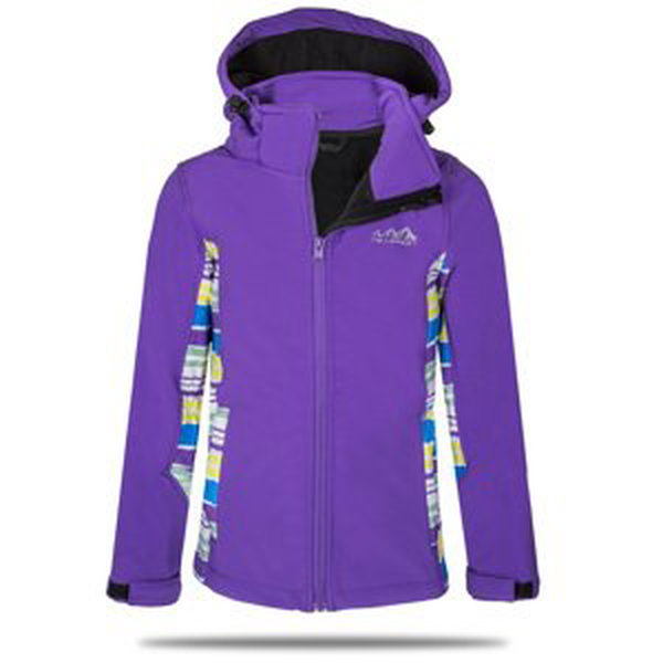Dívčí softshellová bunda - NEVEREST 42612C , fialová Barva: Fialová, Velikost: 116