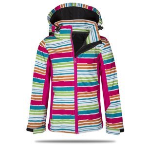 Dívčí softshellová bunda - NEVEREST 42612C, růžový pruh Barva: Mix barev, Velikost: 110