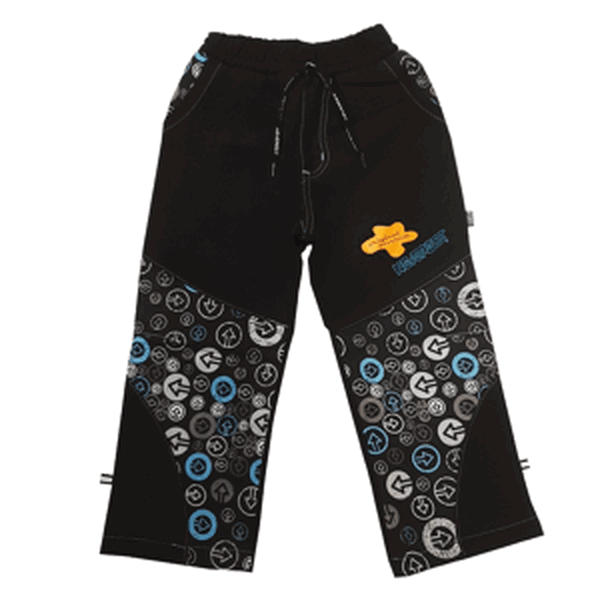 Chlapecké softshellové kalhoty - NEVEREST FT6281cc, černo- modrá Barva: Černá- modrá aplikace, Velikost: 122