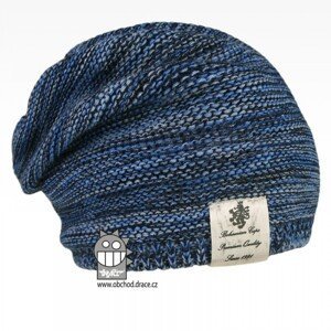 Pletená čepice Dráče - Colors 32, modrá melír Barva: Modrá, Velikost: 48-50