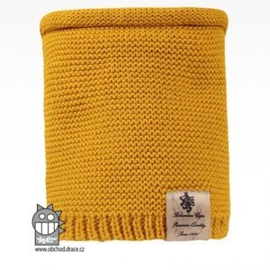 Pletený nákrčník Dráče - Colors 12, hořčicová Barva: Žlutá, Velikost: uni velikost