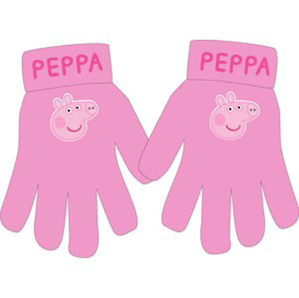 Prasátko Pepa - licence Dívčí rukavice - Prasátko Peppa 52421059, růžová Barva: Růžová, Velikost: uni velikost