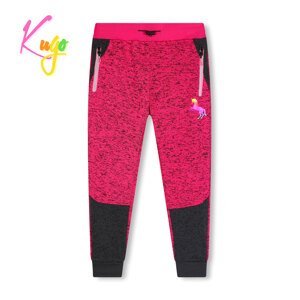 Dívčí outdoorové tepláky - KUGO HT1923, růžová Barva: Růžová, Velikost: 116