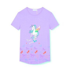 Dívčí tričko - KUGO HC0683, fialková Barva: Fialková, Velikost: 146