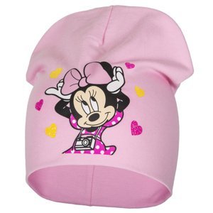 Minnie Mouse - licence Dívčí čepice - Minnie Mouse 386, světle růžová Barva: Růžová, Velikost: velikost 52