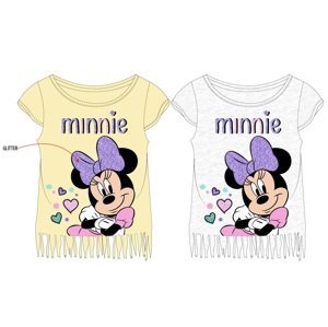 Minnie - licence Dívčí tričko - Minnie Mouse 52029565, žlutá Barva: Žlutá, Velikost: 128