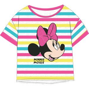 Minnie Mouse - licence Dívčí tričko - Minnie Mouse 52029462, šedá / proužek Barva: Šedá, Velikost: 104