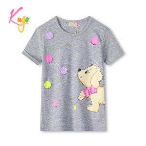 Dívčí tričko - KUGO KC2301, šedá Barva: Šedá, Velikost: 104