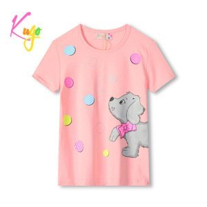 Dívčí tričko - KUGO KC2301, světlonce růžová Barva: Růžová, Velikost: 110