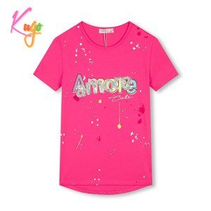 Dívčí tričko - KUGO HC0682, růžová Barva: Růžová, Velikost: 140