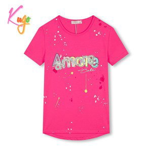 Dívčí tričko - KUGO HC0682, růžová Barva: Růžová, Velikost: 158