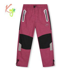 Dívčí plátěné kalhoty - KUGO FK7601, růžová Barva: Růžová, Velikost: 122